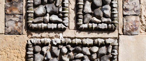 Stone Wall Detail - Cley photo