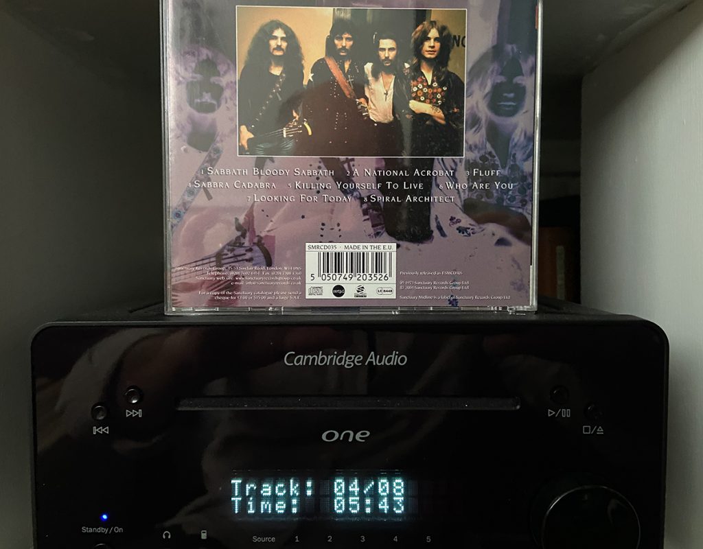 murpworks - musicfan6160 - A Change in Sound is Coming Pt 1 - Black Sabbath CD case back cover image
