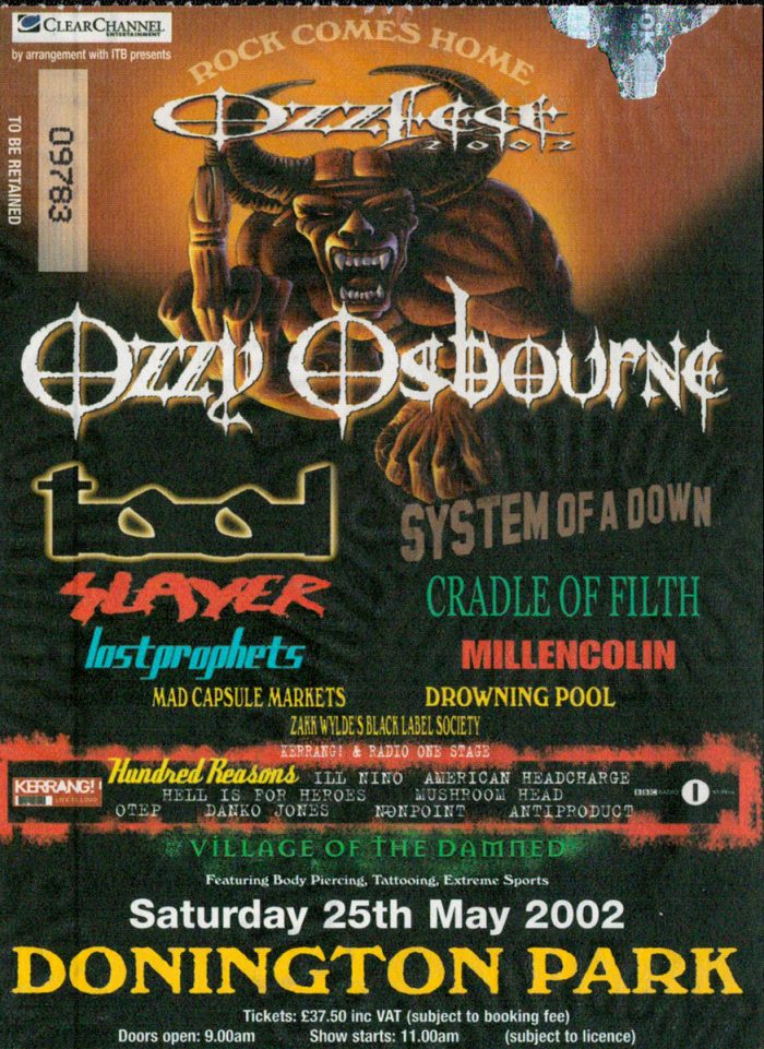 murpworks - musicfan6160 - A Condensed History Pt. 5 - Ozzfest ticket image