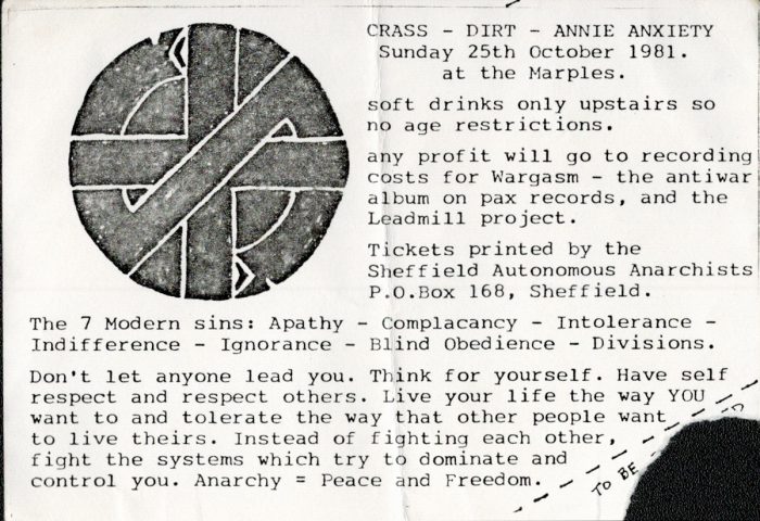 murpworks - musicfan6160 - A Condensed History Pt. 2 - Crass ticket image