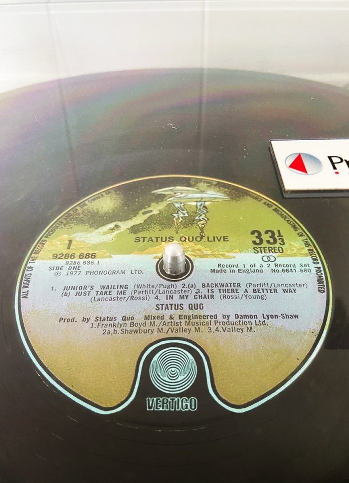 murpworks - musicfan6160 - Status Quo Live vinyl label image