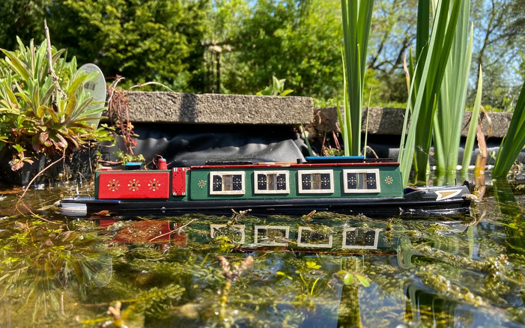 murpworks - The Tales of Silverdale - Transition - narrowboat on pond image