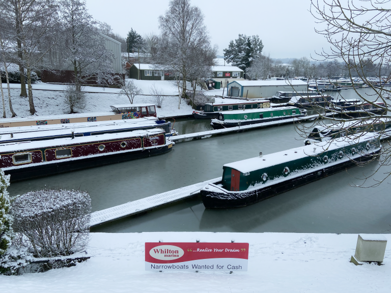 Whilton Marina in the Snow The Tales of Silverdale