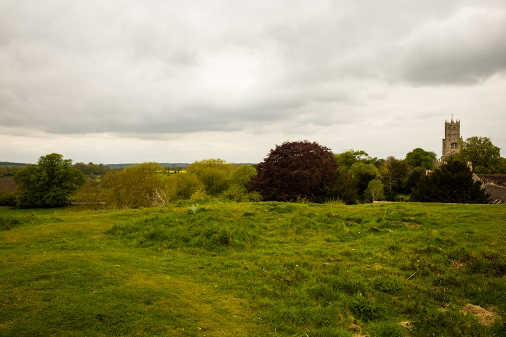 murpworks - The Tales of Silverdale - A Mooring Along the Way - View from Fotheringhay Castle toward the Church image